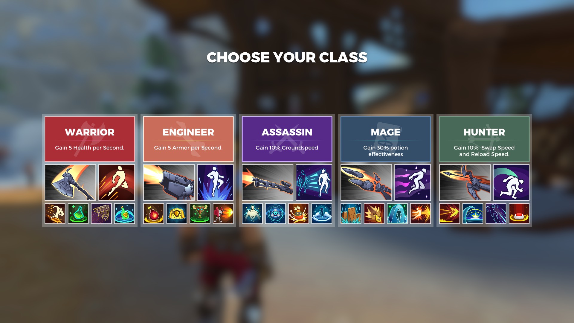 realm royale class weapons