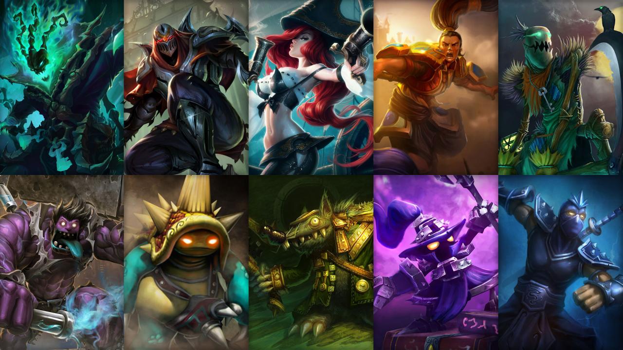 league of legends champions