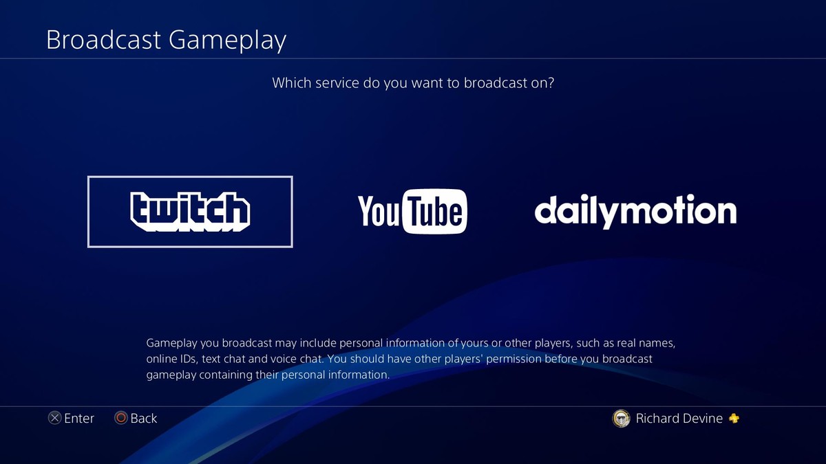 Alle sammen dialog give How to Stream on Twitch from a Console