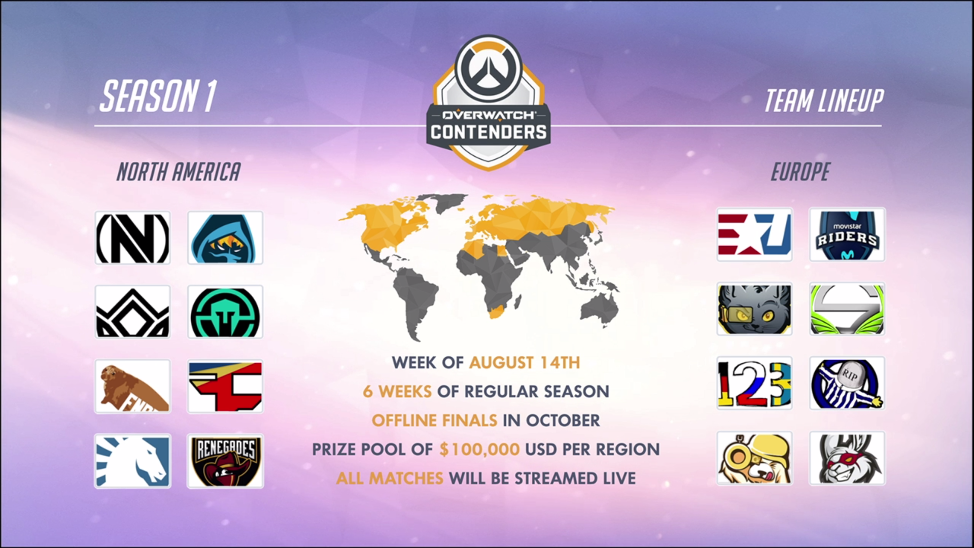 Overwatch Contenders Season One will start in mid-August ...
