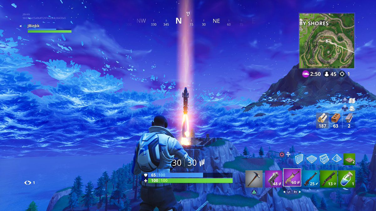 the rocket in fortnite battle royale has officially been launched - launch rockets fortnite season 7