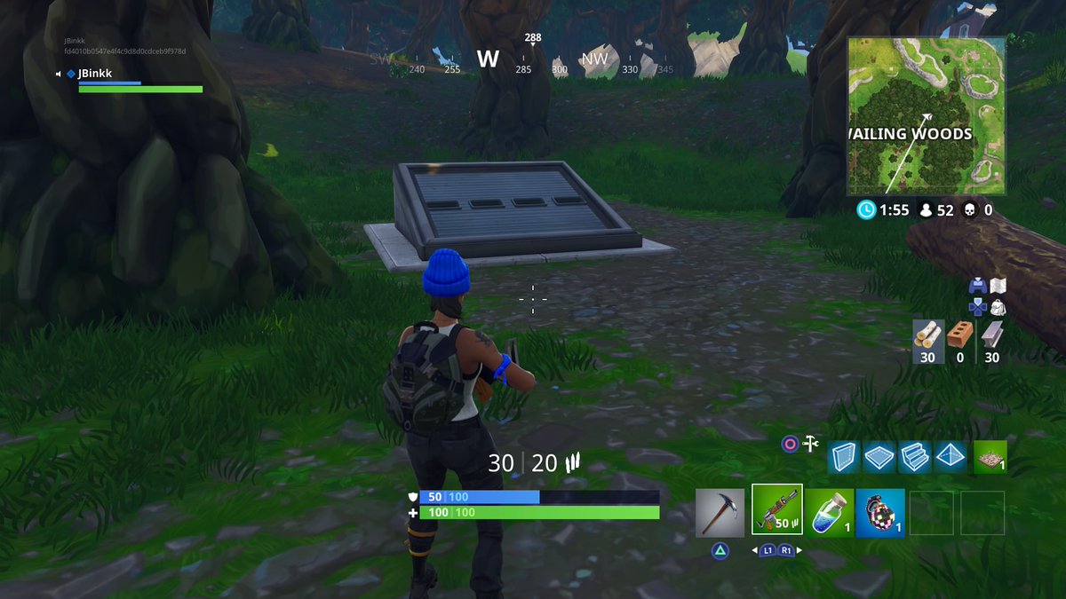 fortnite battle royale players have found a strange metallic door in wailing woods - fortnite underground tunnel