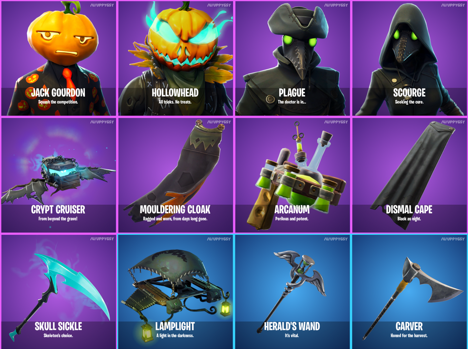 leaks confirm new halloween themed cosmetics in fortnite - fortnite halloween pumpkin skin