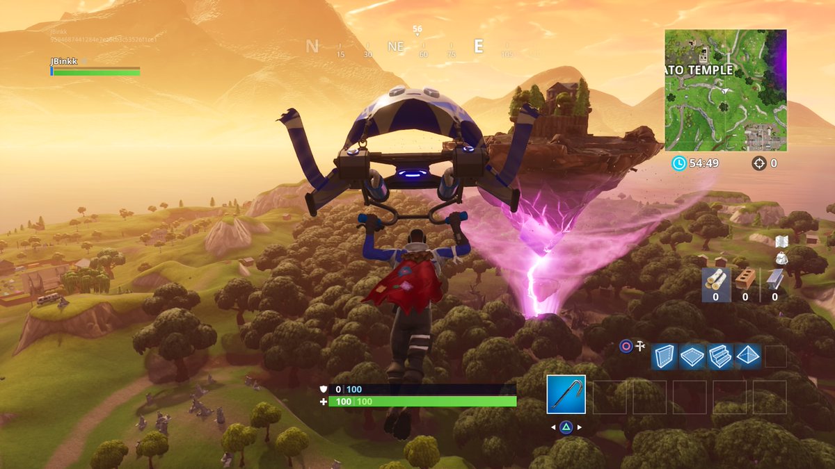 fortnite s floating island has activated the wailing woods rune - fortnite flying rune