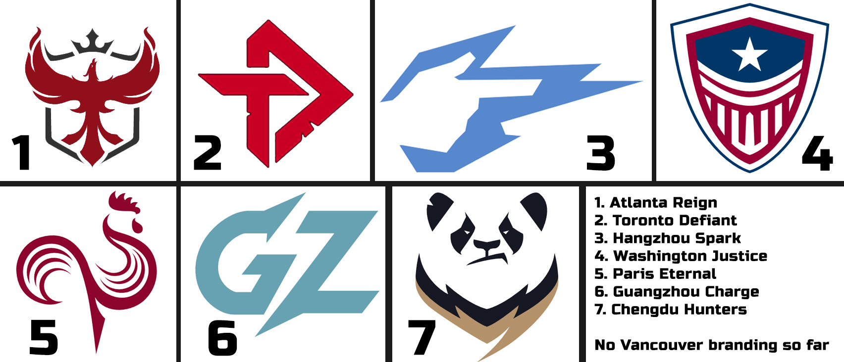 Names and logos for some new Overwatch League teams have apparently