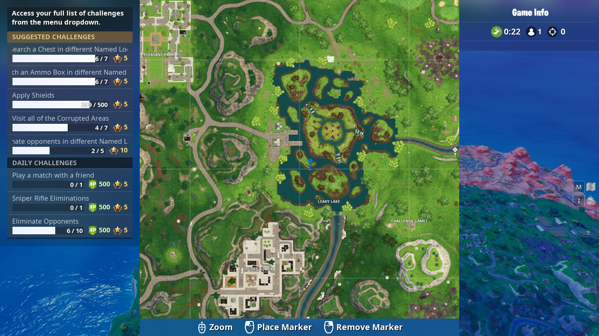 screengrab via epic games - fortnite week 6 free tier location