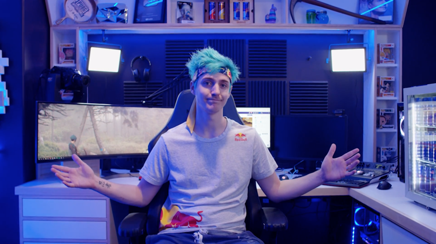 ninja takes fans behind the scenes with the creation of his new stream room - redbull best fortnite streamer