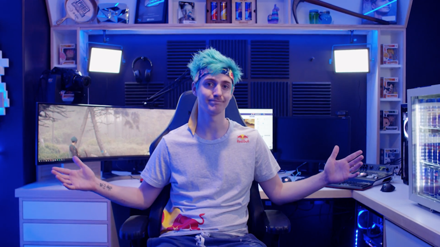 ninja surpasses 100 000 kills in fortnite battle royale - fortnite ninja desk