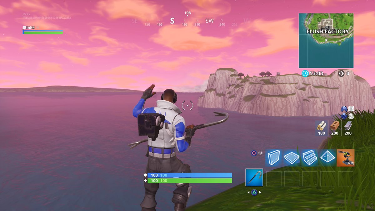 there s a castle on top of the iceberg approaching the fortnite island and its lights have been turned on - fortnite burg