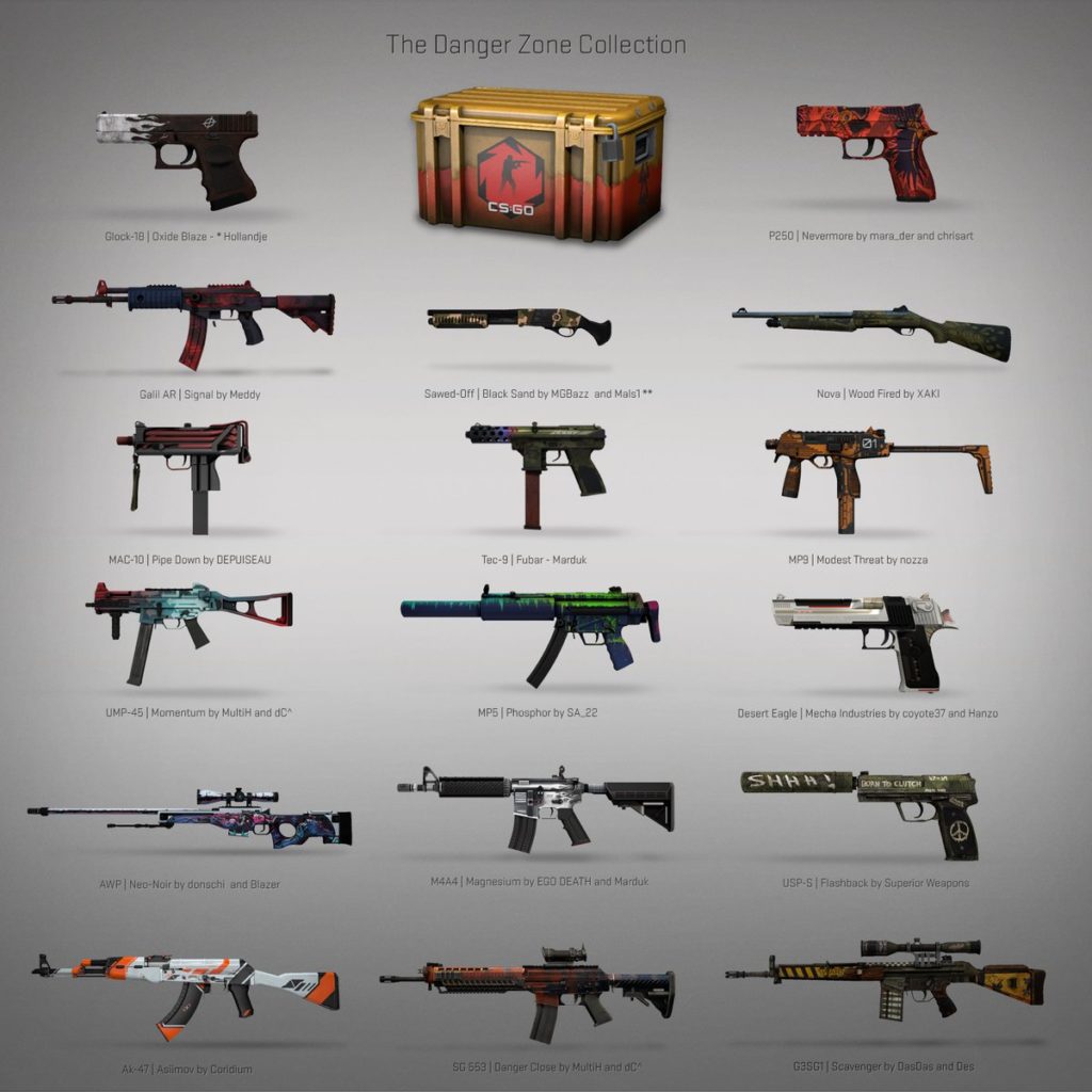 All Of The Danger Zone CS GO Skins Dot Esports