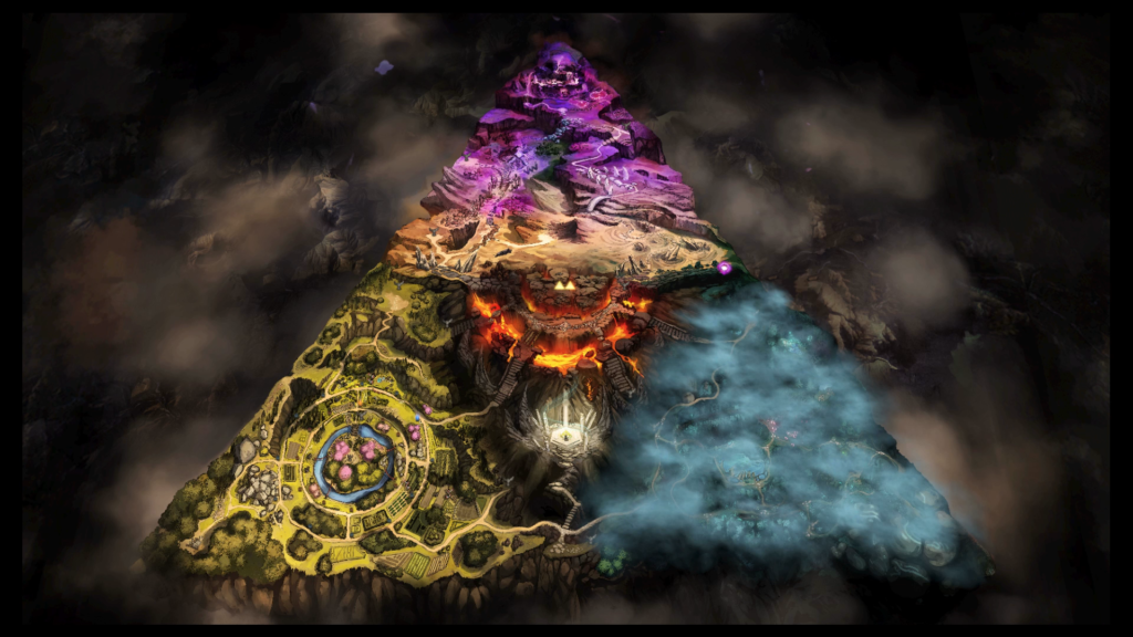 smash bros ultimate world of light dark realm map