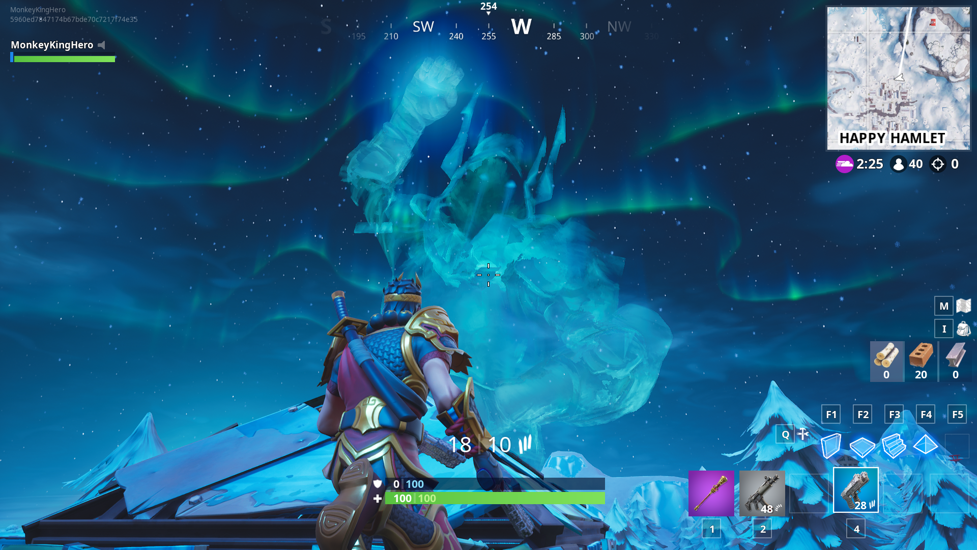 giant ice king covers the entire map with snow brings back zombies in fortnite ice storm event - fortnite ice king