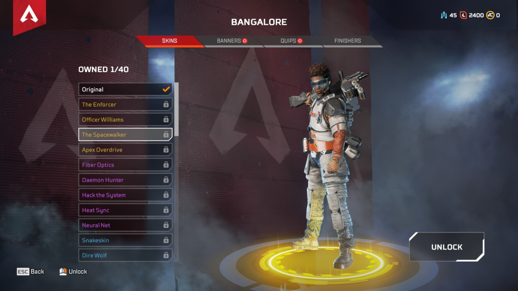 Here is every Apex Legends Legendary Skin so far | Dot Esports