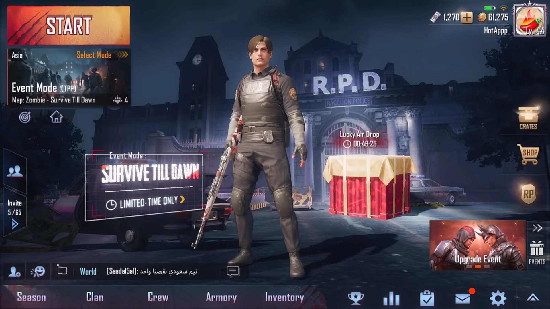 PUBG Mobile Update 0.11.0 is live with Resident Evil 2 ... - 1920 x 1080 png 1937kB