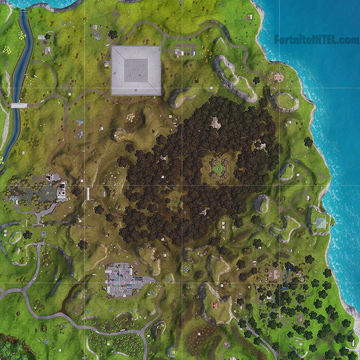 screengrab via epic games - la map de fortnite saison 8