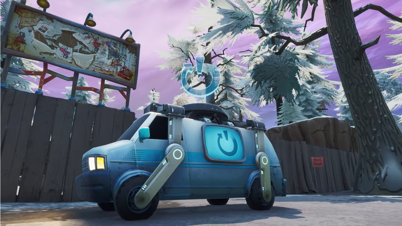 reboot van is coming to fortnite to revive players in the v8 30 update next week - fortnite revive van png