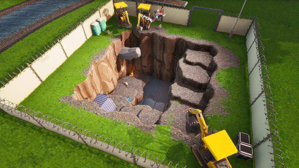 fortnite excavation site at loot lake has been fully dug up - fortnite loot lake event glider