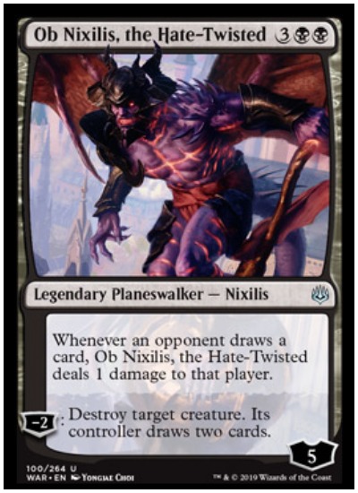 Ob Nixilis, the Hate Twisted MTG War of the Spark Planseswalker