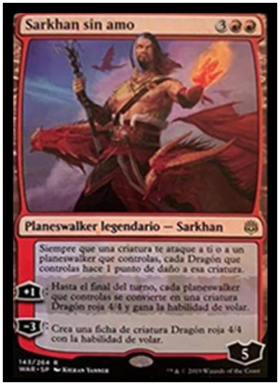 Sarkan, the Masterless MTG War of the Spark Planeswalker