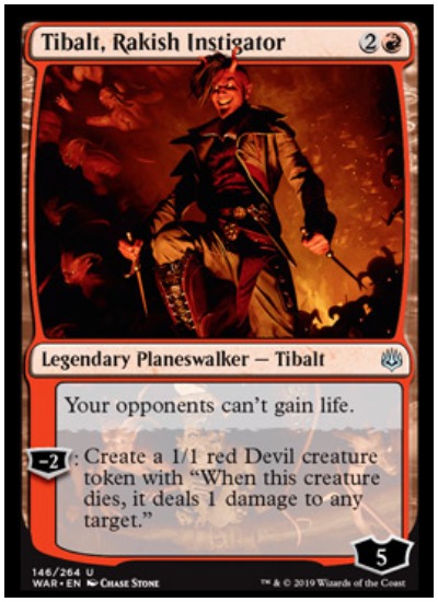 Tibalt, Rakish Instigator MTG War of the Spark Planeswalker