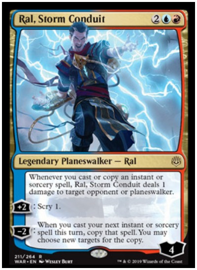 Ral, Storm Conduit MTG War of the Spark Planeswalker