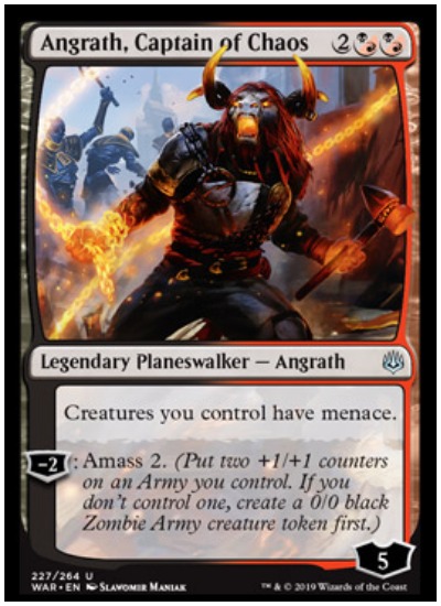 Angrath, Captain of Chaos MTG War of the Spark Planeswalker