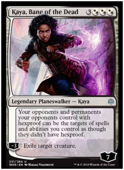 Kaya, Bane of the Dead MTG War of the Spark Planeswalker