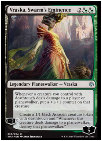 Vraska, Swarm's Eminence MTG War of the Spark Planeswalker