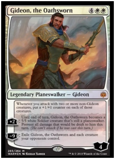 Gideon, the Oathsworn MTG War of the Spark Planeswalker