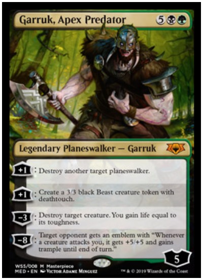 Garruk, Apex Predator Mythic Edition foil planeswalker MTG War of the Spark