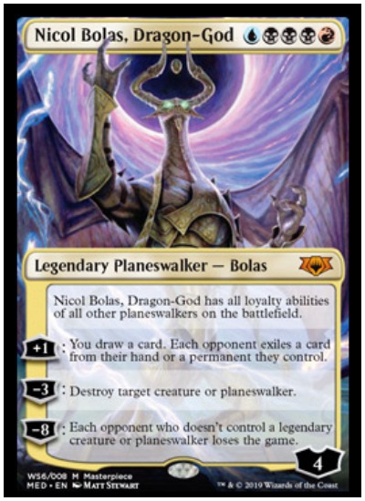Nicol Bolas, Dragon God Mythic Edition foil planeswalker MTG War of the Spark
