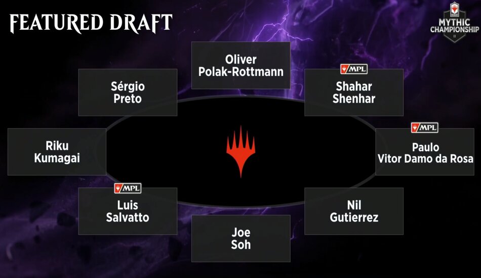 Mythic Championship II featured table War of the Spark draft