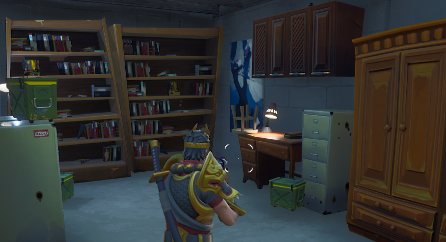 fortnite fortbyte 74 location found in a filing cabinet inside an assassin s basement on the desert coast dot esports - fortnite fortbytes 74 location
