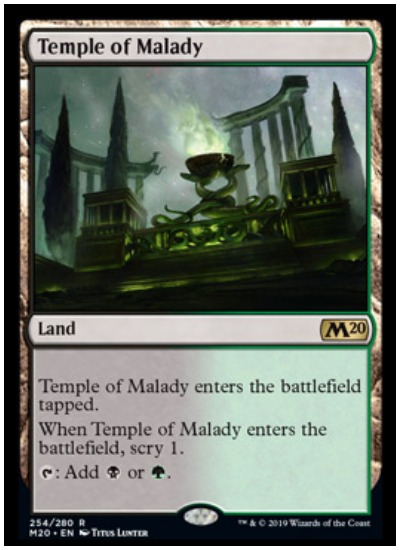 Temple of Malady MTG Core Set 2020