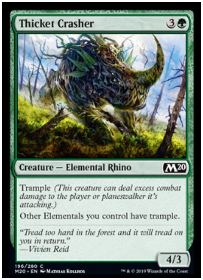 M20 Thicket Crasher tramples other MTG themes | Dot Esports
