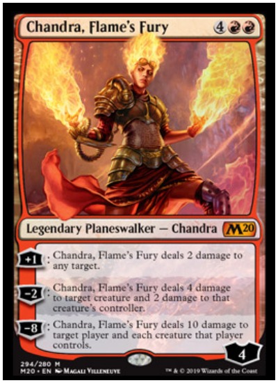 Chandra Flames' Fury MTG Core Set 2020