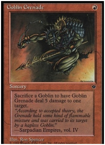 Goblin Grenade Pauper MTG