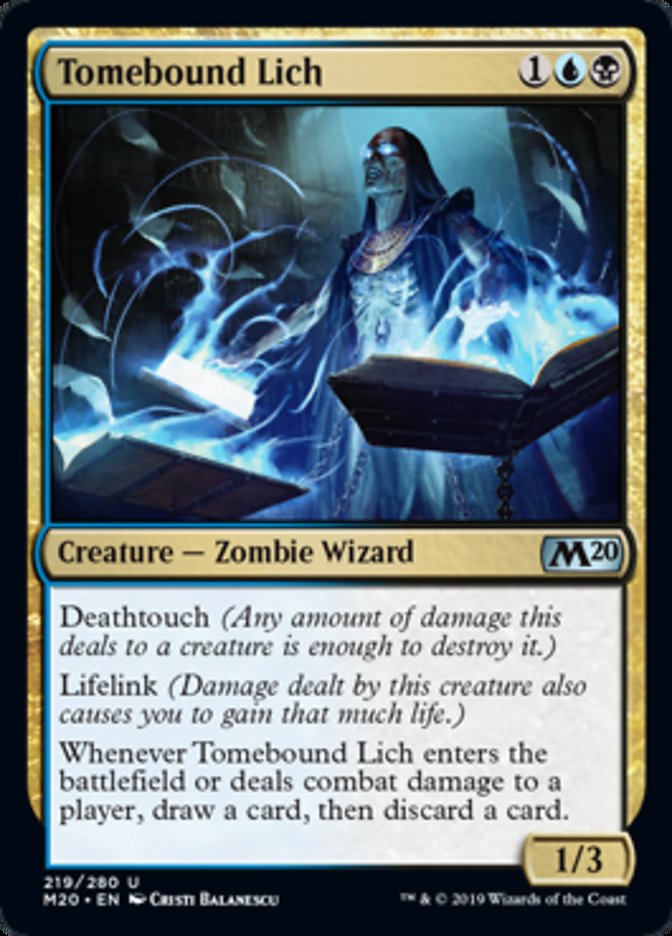 Tomebound Lich Magic Core Set 2020
