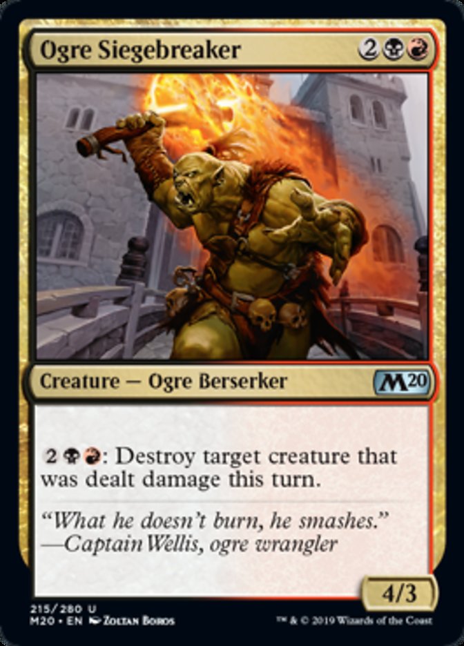 Ogre Siegebreaker Magic Core Set 2020