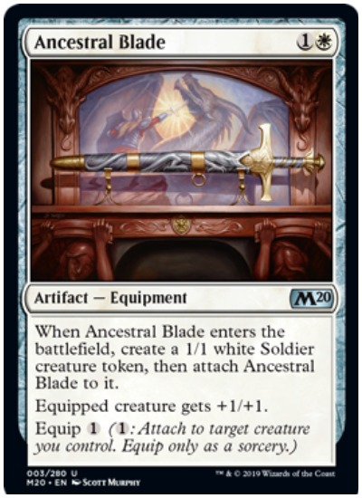 Ancestral Blade MTG Core Set 2020 White