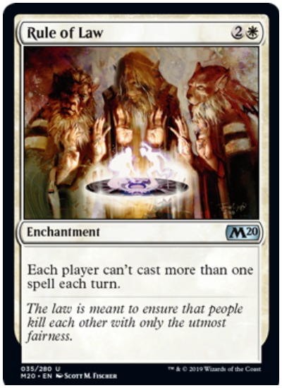 Rule of Law MTG Core Set 2020 White