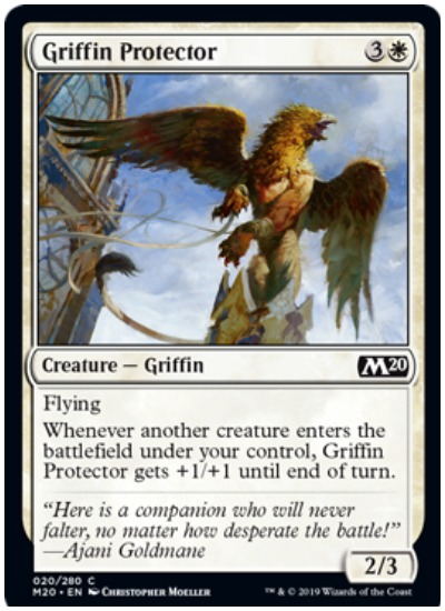 Griffin Protector MTG Core Set 2020 White