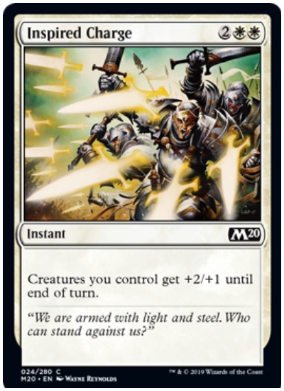 Inspired Charge MTG Core Set 2020 White