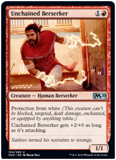 Unchained Berserker MTG Core Set 2020 Red