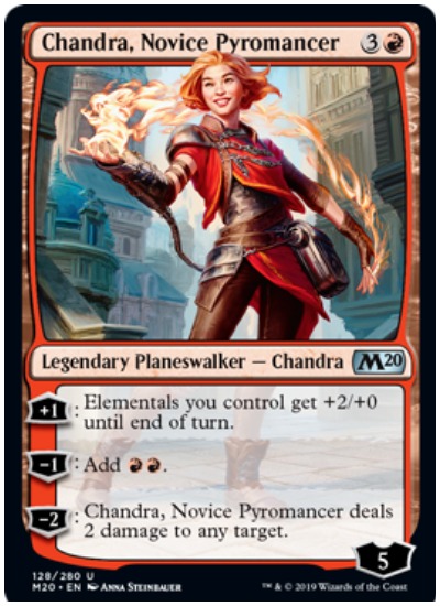 Chandra Novice Pyromancer MTG Core Set 2020 Red