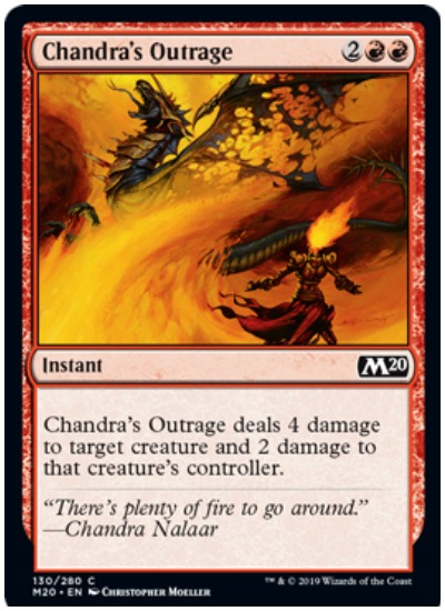 Chandra's Outrage MTG Core Set 2020 Red