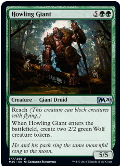 Howling Giant MTG Core Set 2020 Green