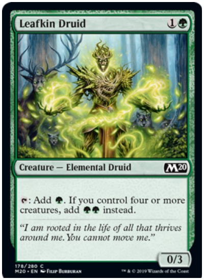 Leafkin Druid MTG Core Set 2020 Green