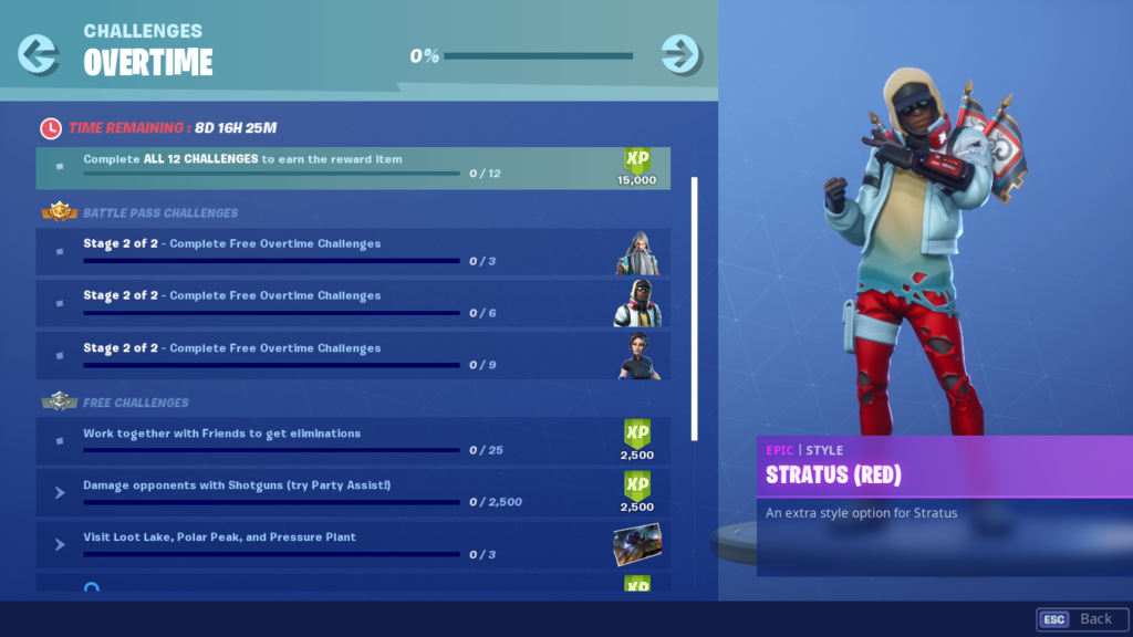 Fortnite Season 9 All Character Challenges Fortnite Season 9 Overtime Challenges New Skins More Cdkeys Com