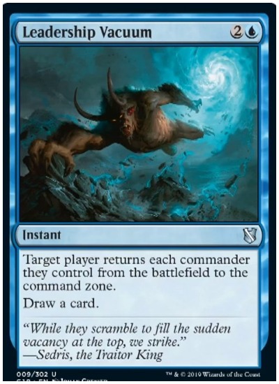 Leadership Vacuum Commander 2019 MTG